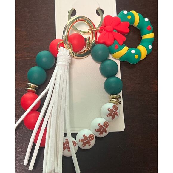 Christmas Silicone Wristlet Keychain - Picture 2 of 2